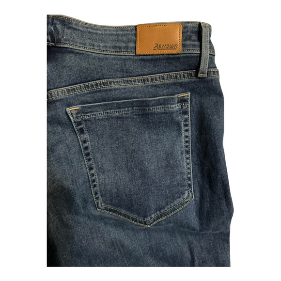 Revtown Jean 31L High Rise Skinny Dark Wash Denim Classic Casual Comfort Stretch - Picture 5 of 12